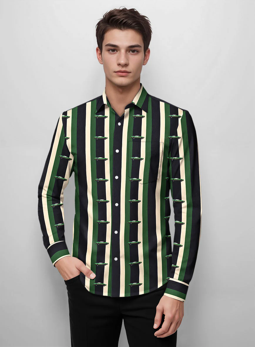 Italian Cotton Retro Ride Shirt - Image 2