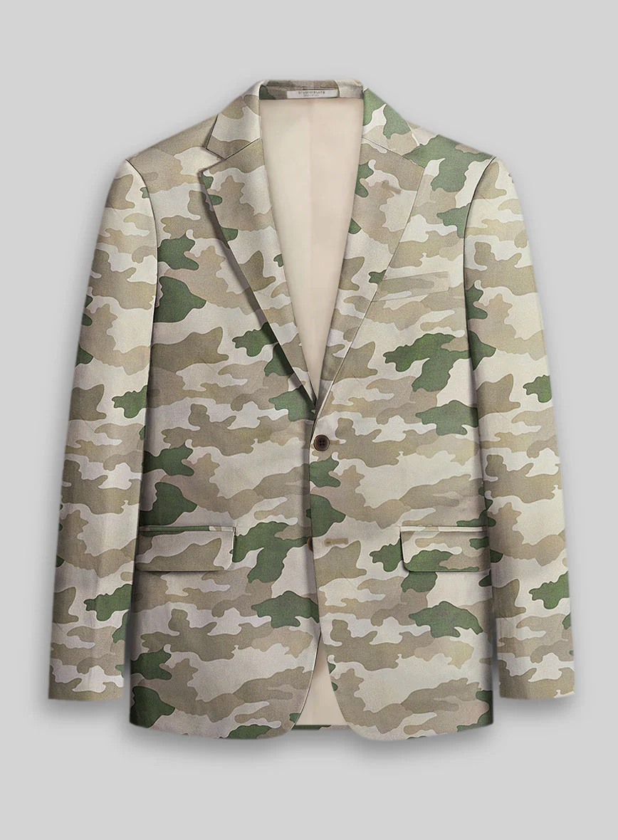 Italian Cotton Santoro Camo Suit - Image 4