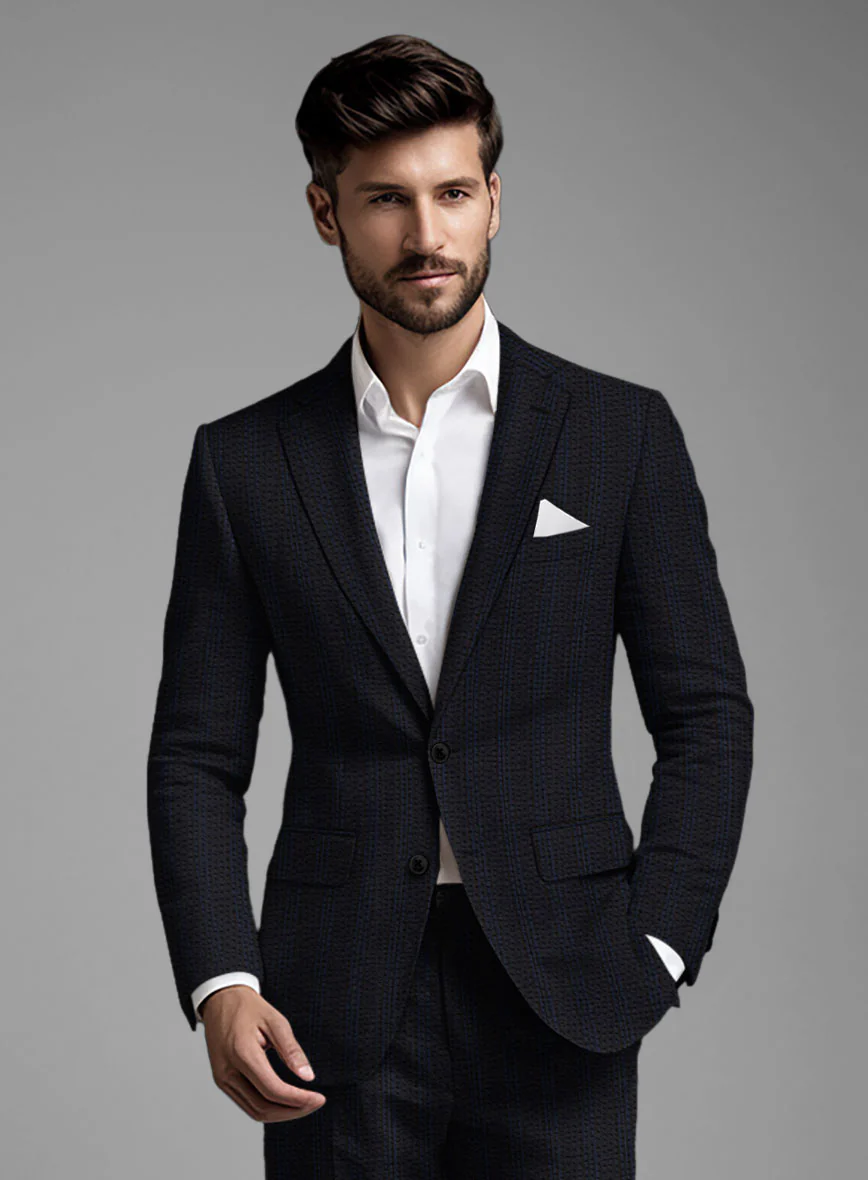 Italian Cotton Seersucker Corrado Suit - Image 4