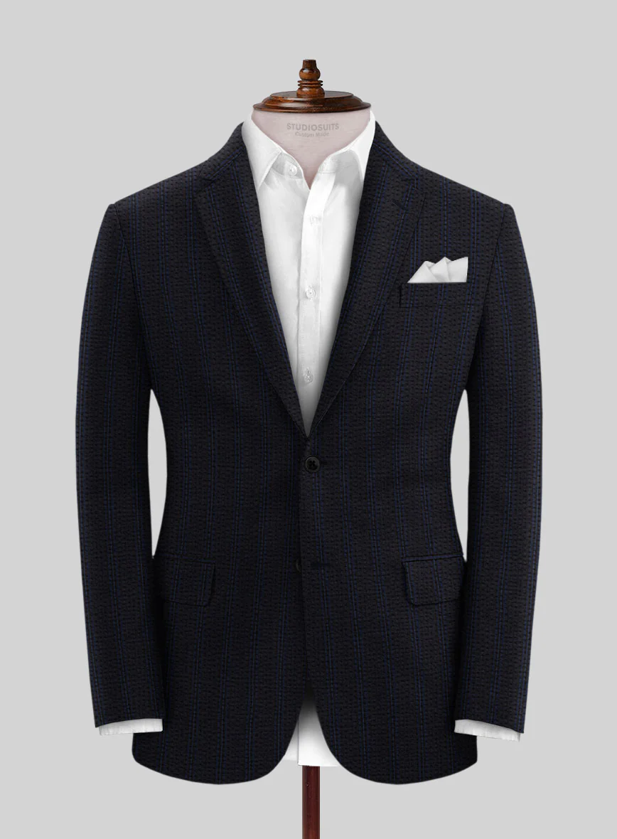 Italian Cotton Seersucker Corrado Suit - Image 5
