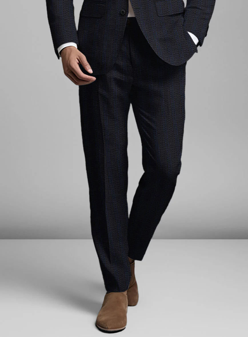 Italian Cotton Seersucker Corrado Suit - Image 7