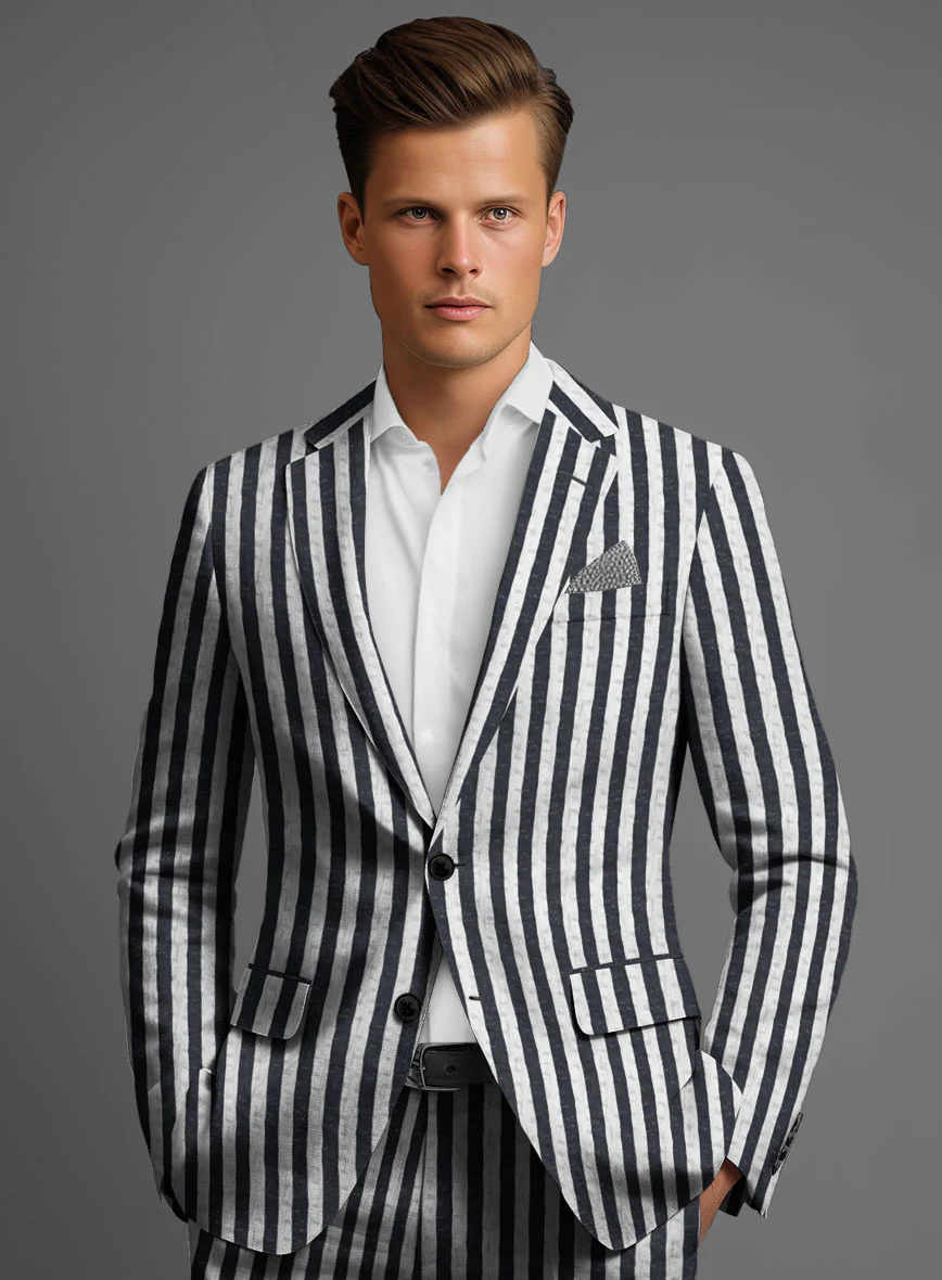 Italian Cotton Seersucker Venancio Suit - Image 4