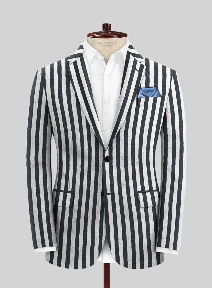 Italian Cotton Seersucker Venancio Suit - Image 5
