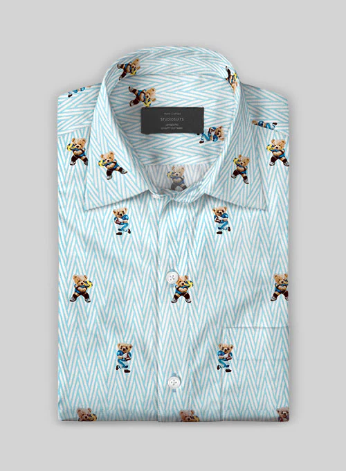 Italian Cotton Sporty Bear Shirt - Image 2