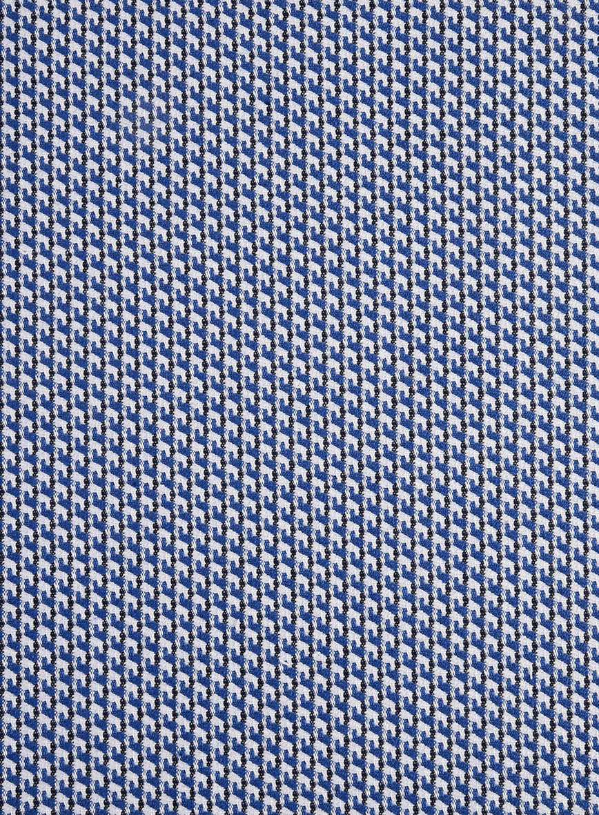 Italian Cotton Stretch Blu Mistrale Suit - Image 6