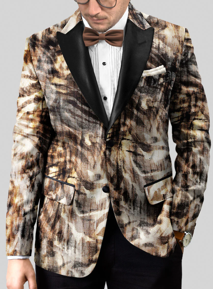 Italian Cotton Stretch Elisa Tuxedo Blazer - Image 2
