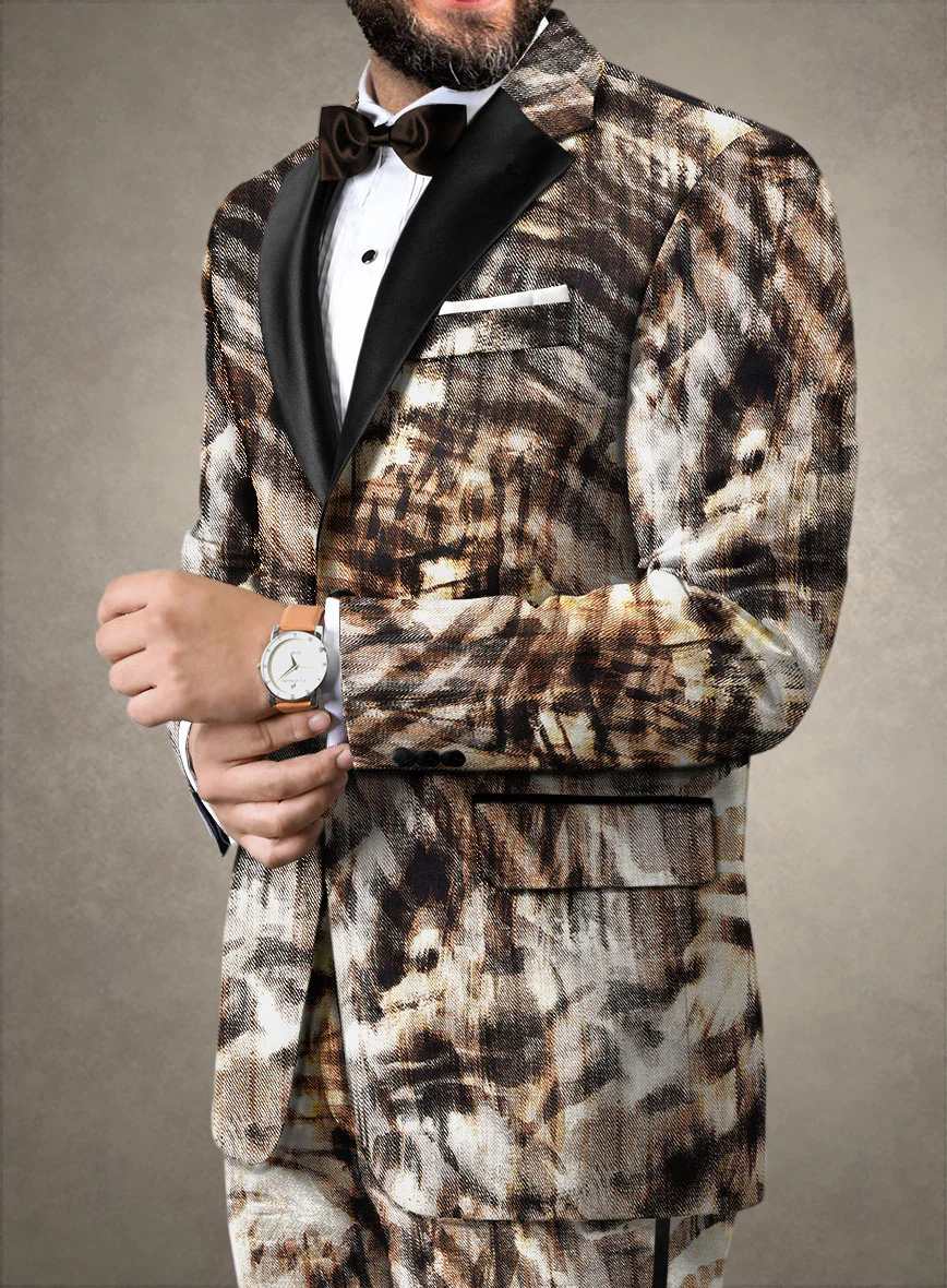 Italian Cotton Stretch Elisa Tuxedo Jacket - Image 2
