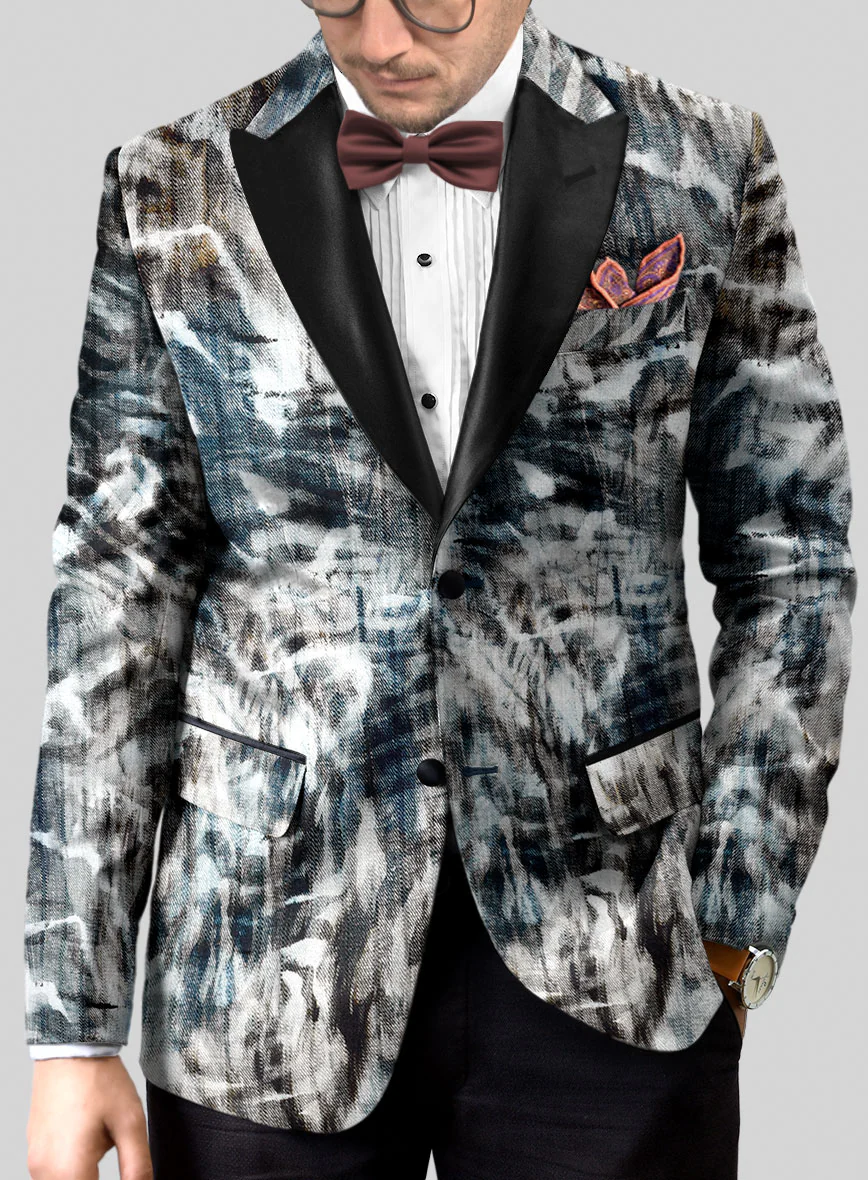 Italian Cotton Stretch Jacopo Tuxedo Blazer - Image 2