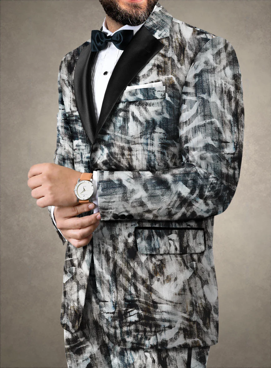 Italian Cotton Stretch Jacopo Tuxedo Suit - Image 3