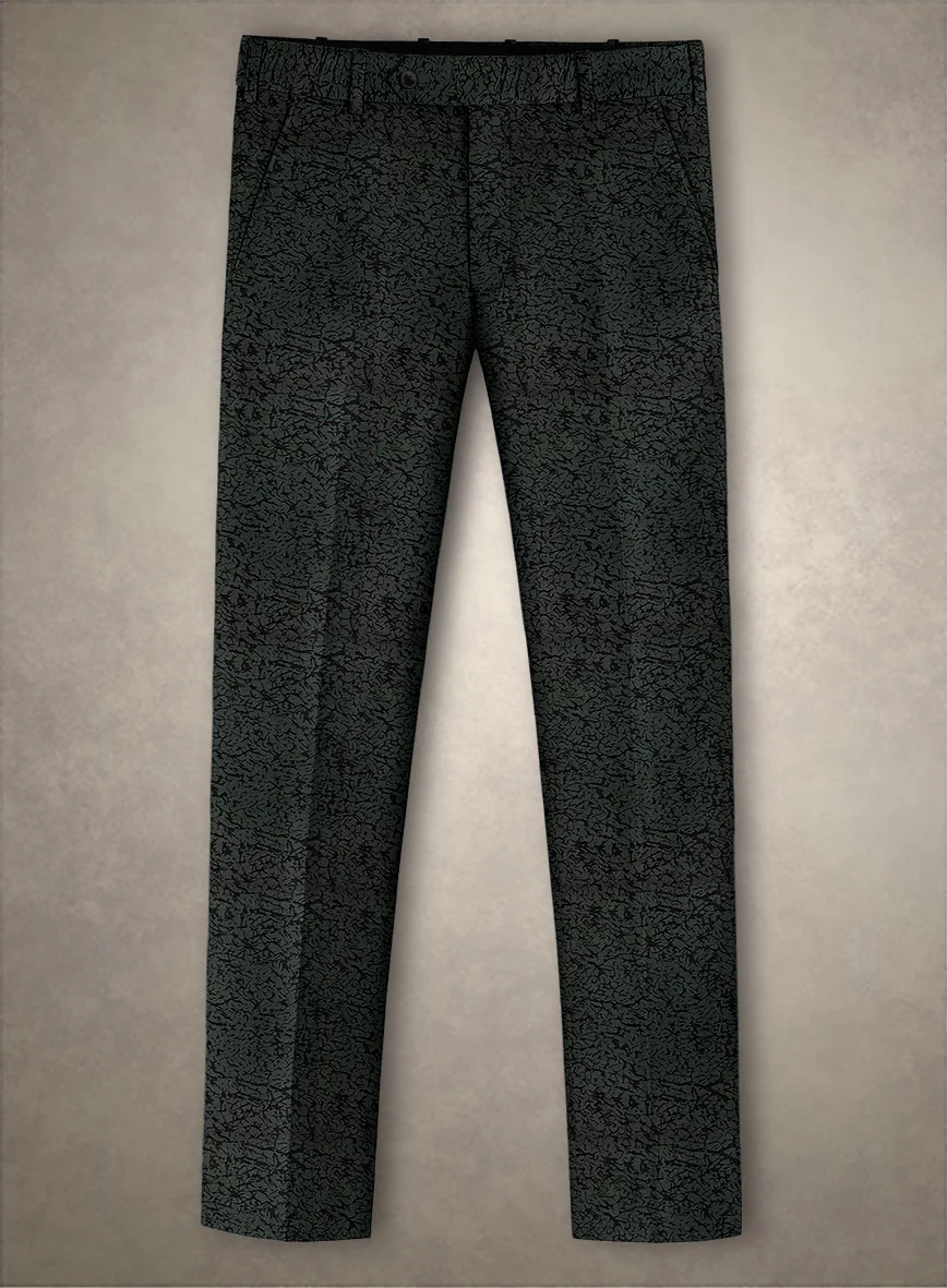 Italian Cotton Stretch Onyx Vortex Suit - Image 4