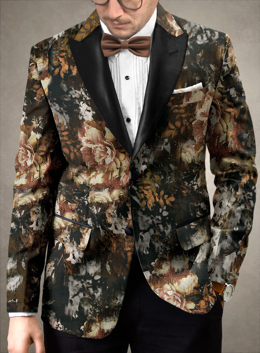 Italian Cotton Stretch Pietro Tuxedo Blazer - Image 2