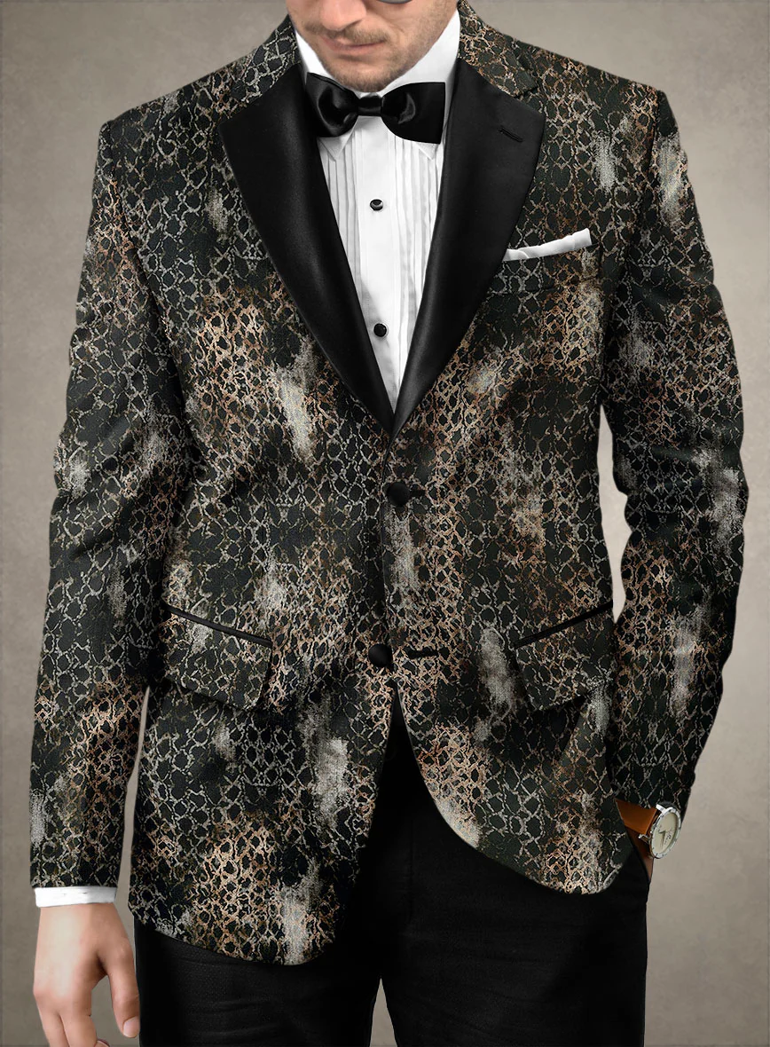 Italian Cotton Stretch Salvador Tuxedo Jacket - Image 2