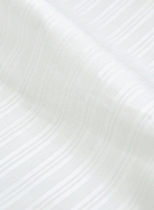 Italian Cotton Stripe Urora White Shirt - Image 3
