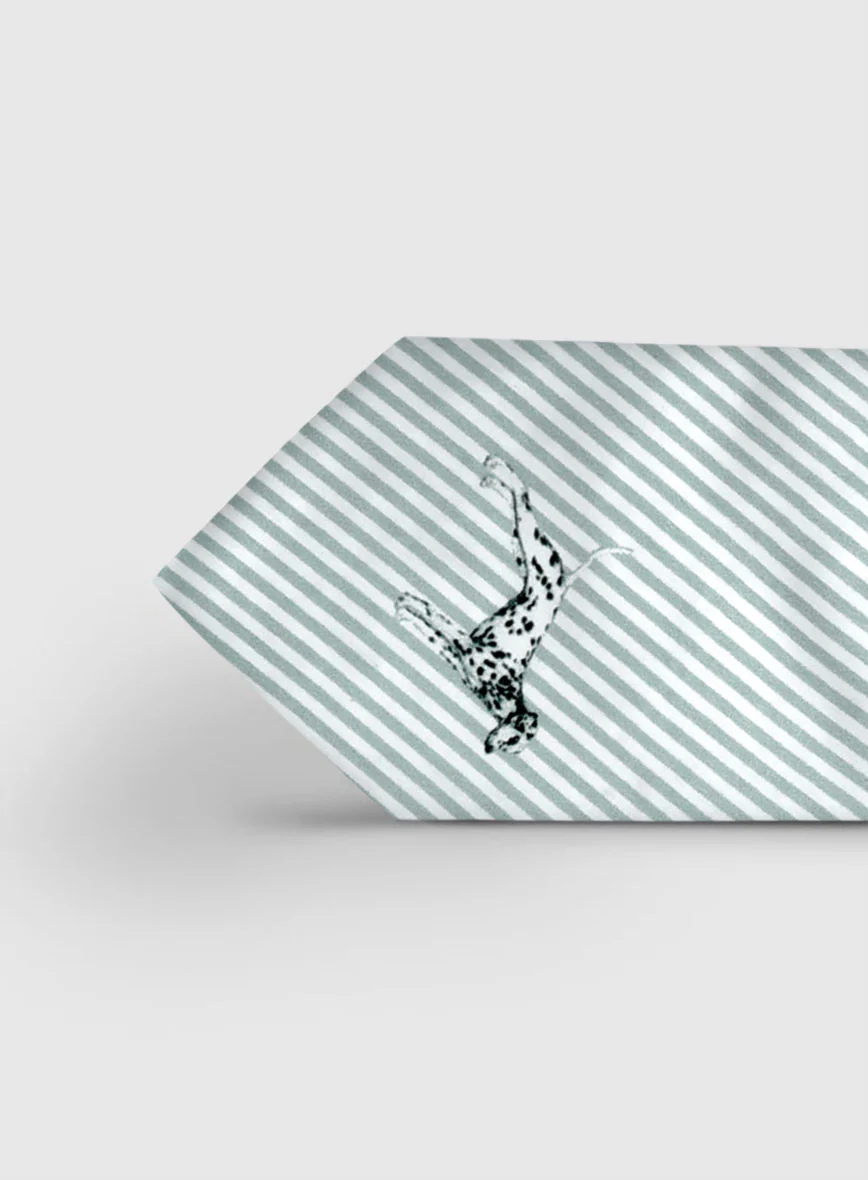 Italian Cotton Tie - Dalmatian - Image 3