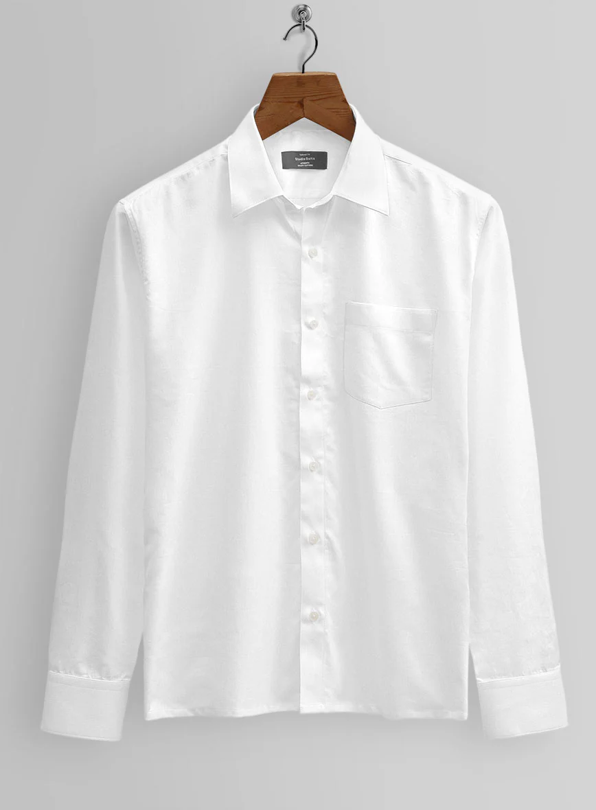 Italian Cotton White Shirt - Image 3