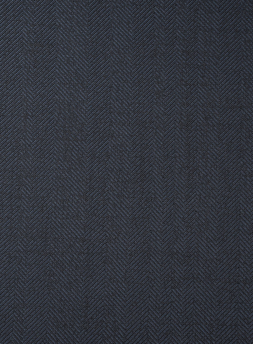 Italian Cotton Wool Herringbone Piati Pants - Image 3
