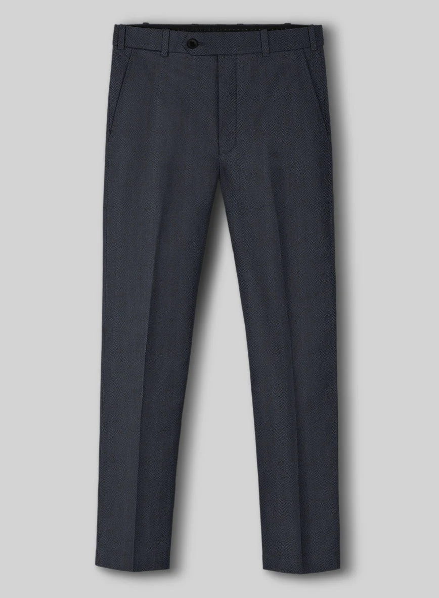 Italian Cotton Wool Herringbone Piati Suit - Image 4