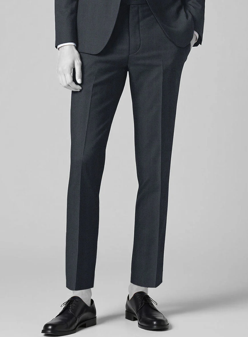 Italian Cotton Wool Herringbone Piati Suit - Image 5