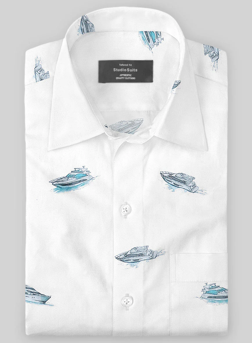 Italian Cotton Yacht Shirt - Image 2
