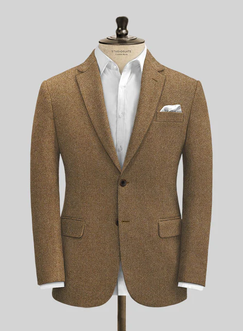 Italian Credi Mid Brown Tweed Suit - Image 2