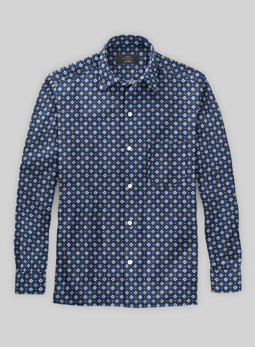 Italian Cristoforo Summer Linen Shirt - Image 2