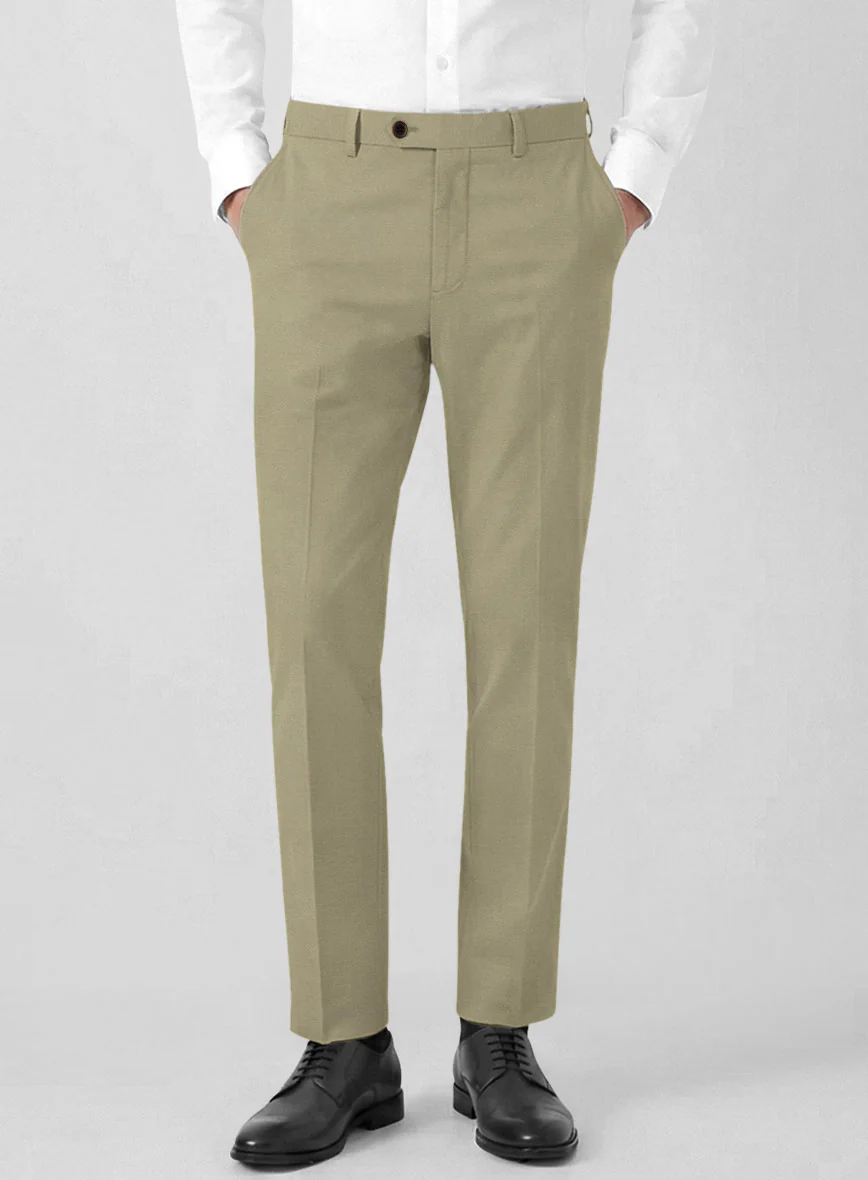 Italian Dark Tan Cotton Stretch Suit - Image 5