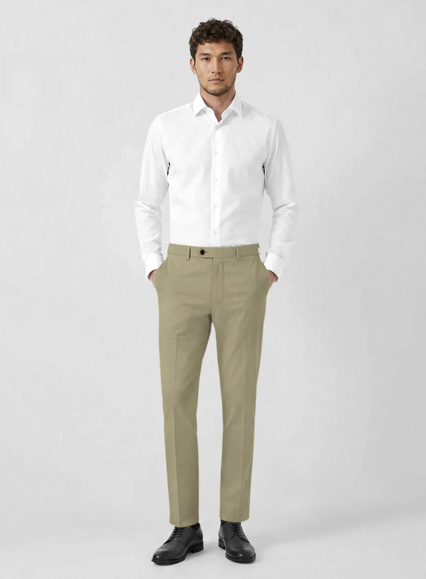 Italian Dark Tan Cotton Stretch Suit - Image 7