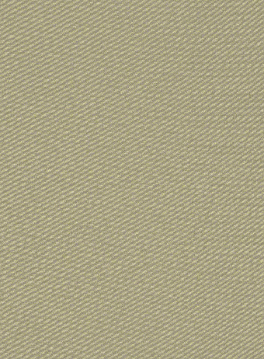 Italian Dark Tan Cotton Stretch Jacket - Image 3