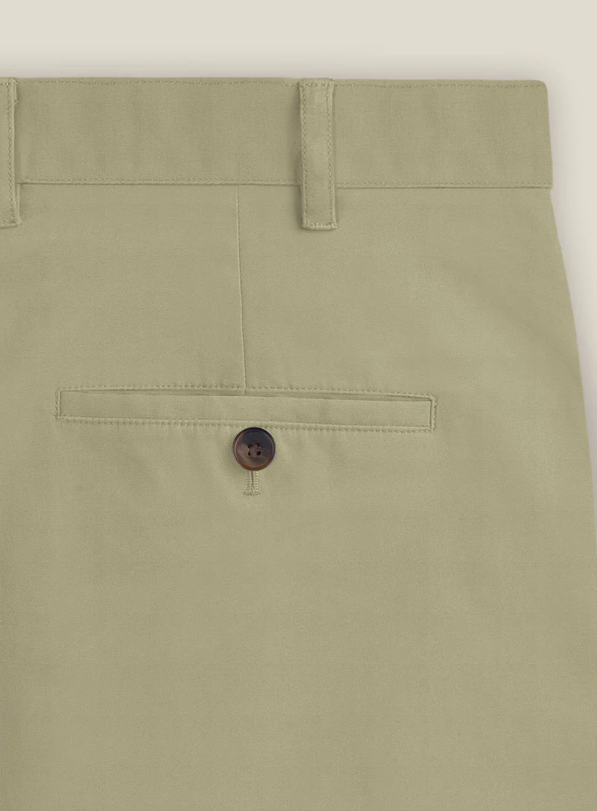 Italian Dark Tan Cotton Stretch Shorts - Image 5