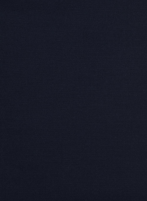 Italian Deep Navy Blue Cotton Stretch Suit - Image 3