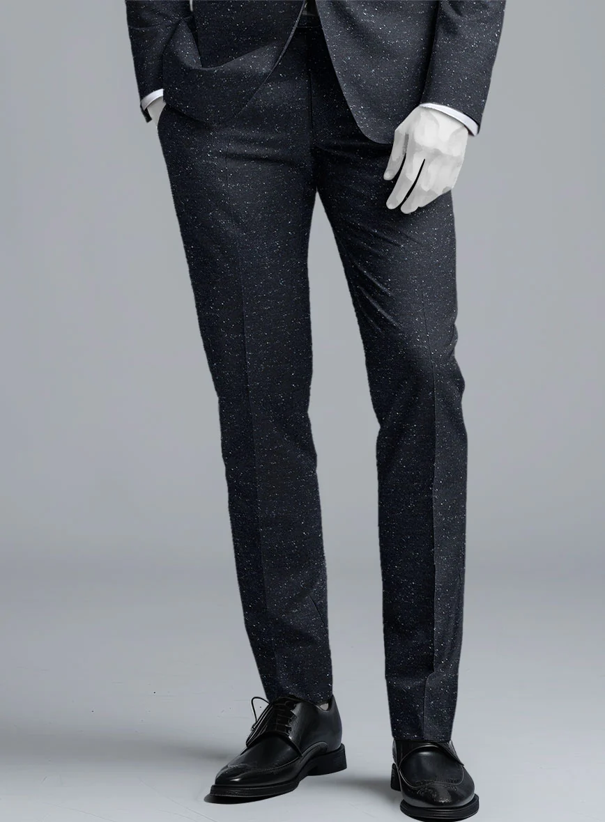 Italian Donegal Blue Wool Pants - Image 2