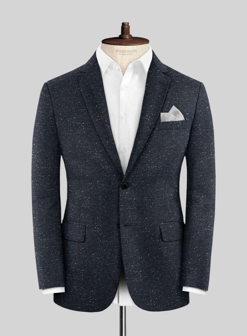Italian Donegal Blue Wool Suit - Image 5