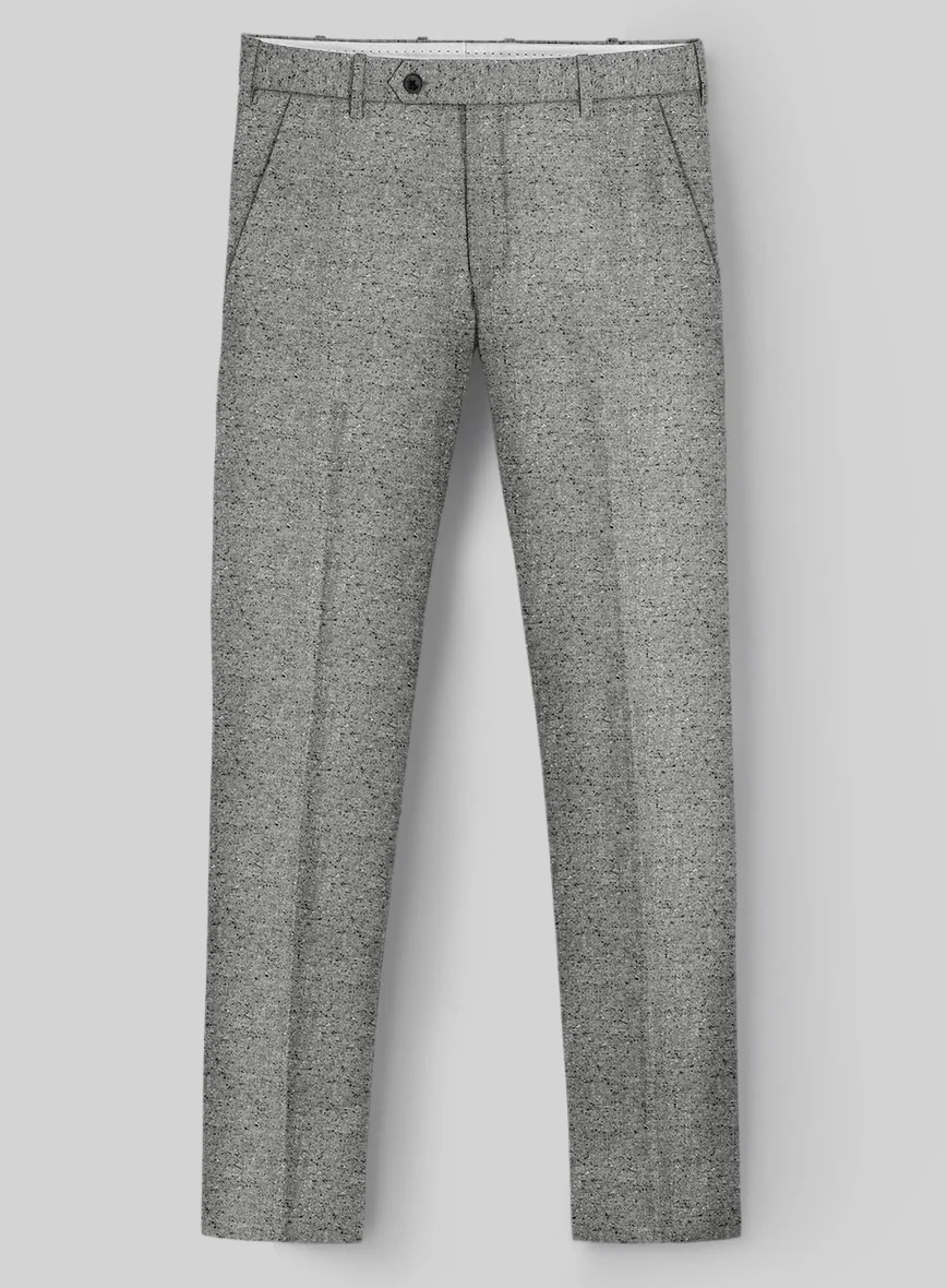 Italian Donegal Light Gray Wool Suit - Image 7