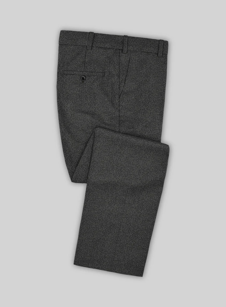 Italian Drego Gray Herringbone Wool Suit - Image 4