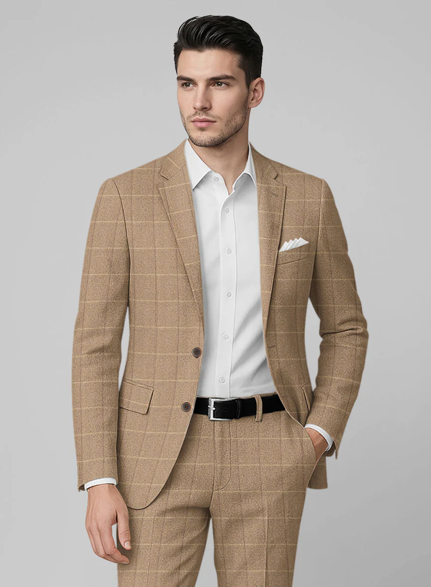 Italian Duami Checks Tweed Jacket - Image 2