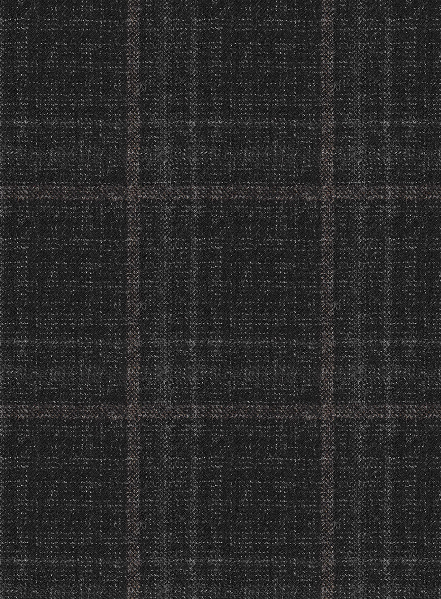 Italian Ecar Black Checks Flannel Pants - Image 3