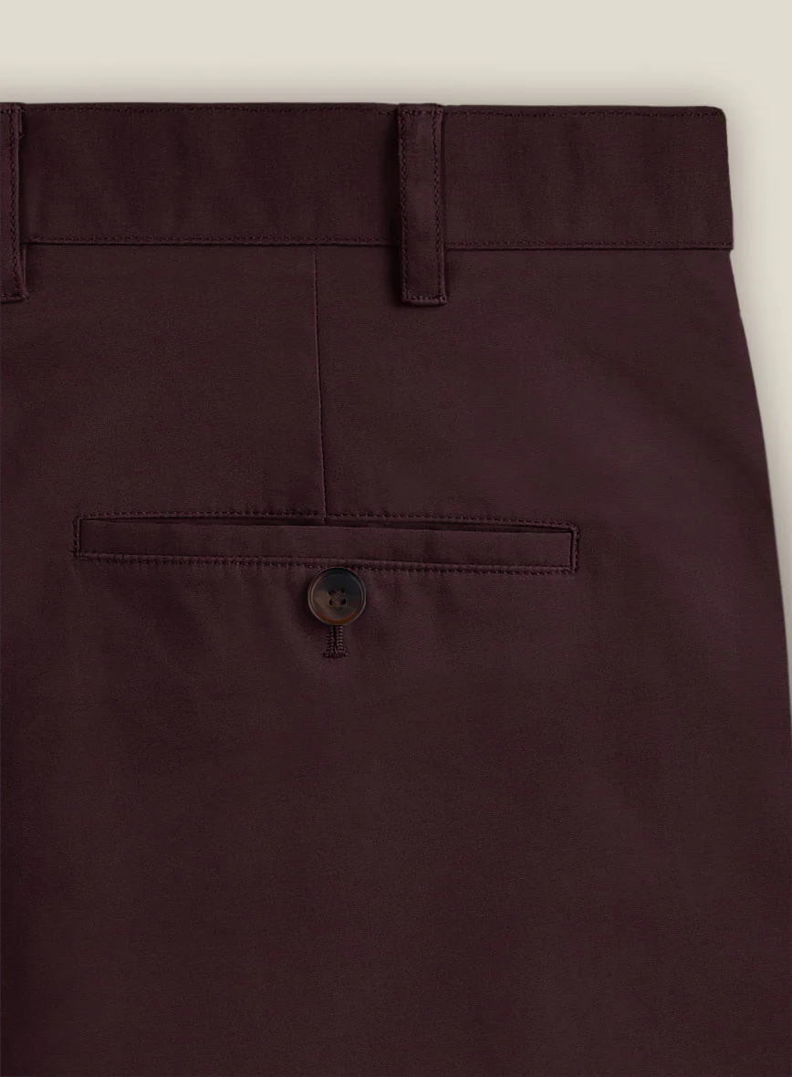 Italian Eggplant Cotton Stretch Shorts - Image 5