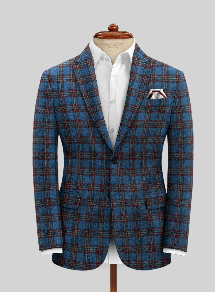Italian Egor Checks Tweed Suit - Image 3