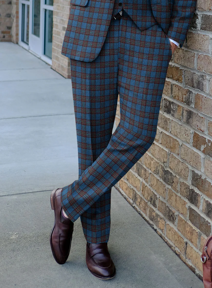 Italian Egor Checks Tweed Suit - Image 4