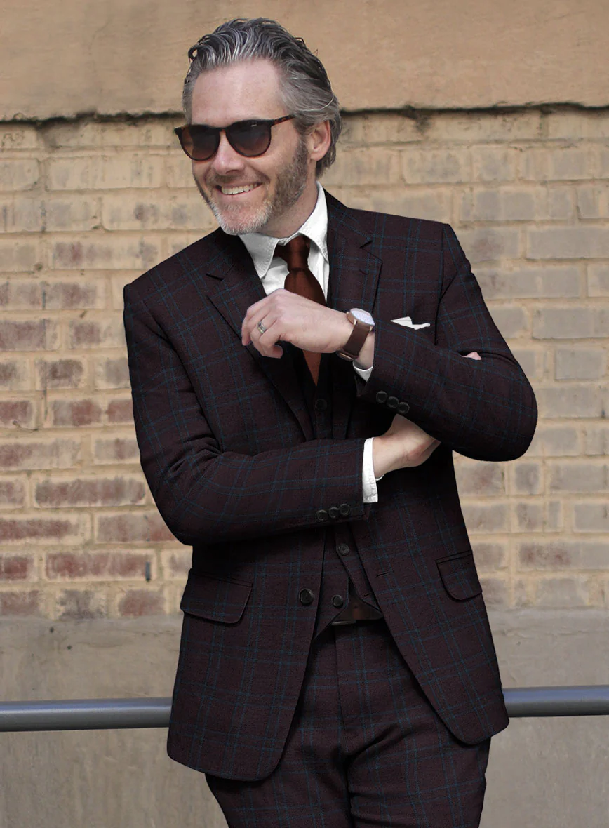 Italian Ernesto Check Tweed Jacket - Image 2