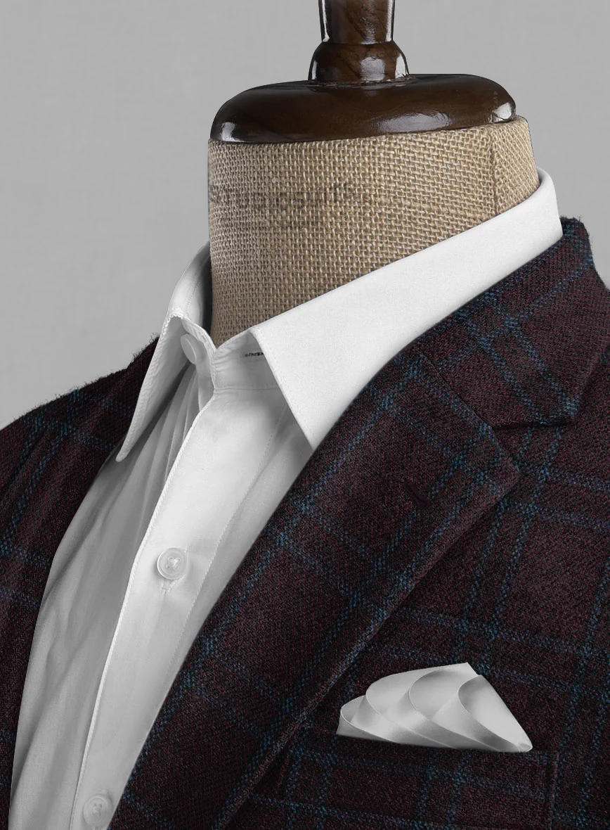 Italian Ernesto Check Tweed Jacket - Image 3