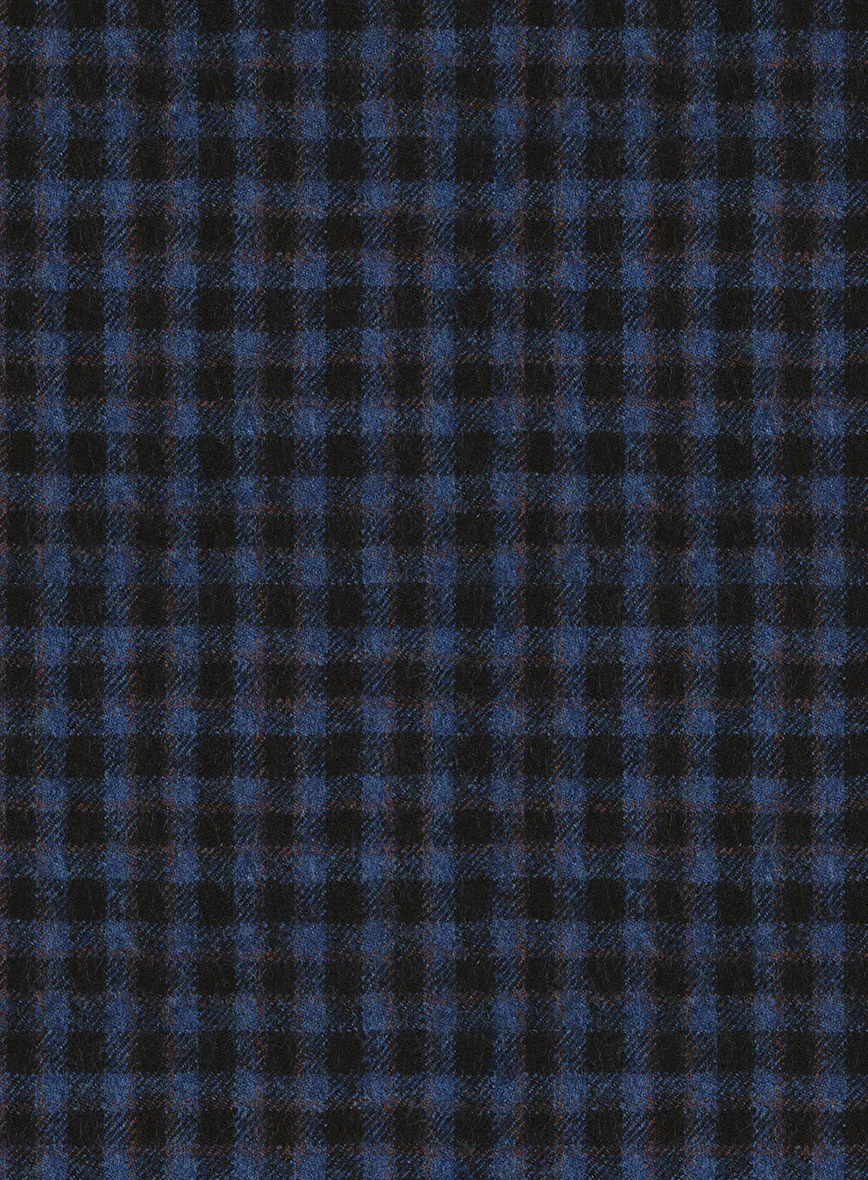 Italian Ervasi Blue Wool Pants - Image 3