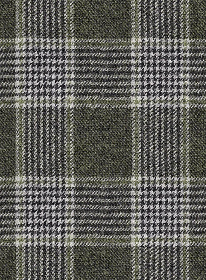 Italian Fabrizio Check Tweed Pants - Image 3