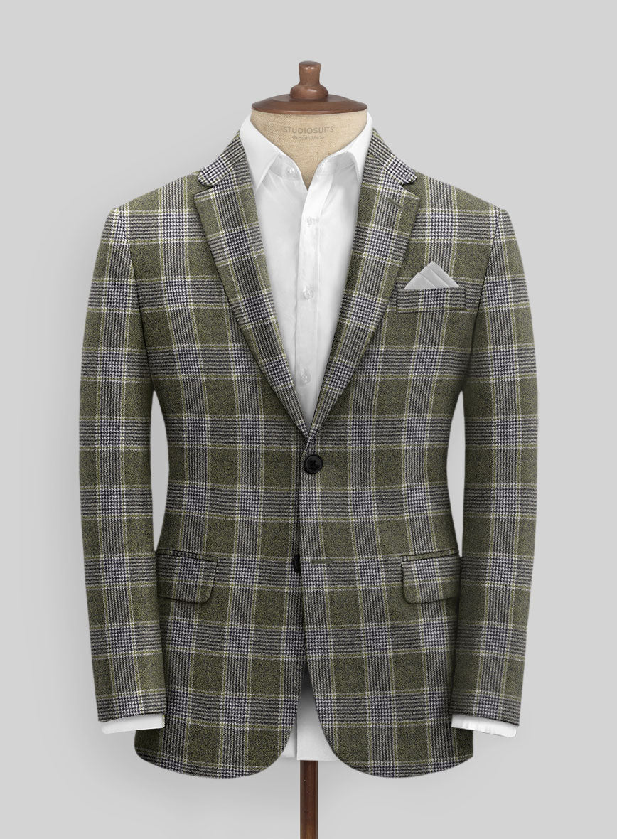 Italian Fabrizio Check Tweed Suit - Image 3