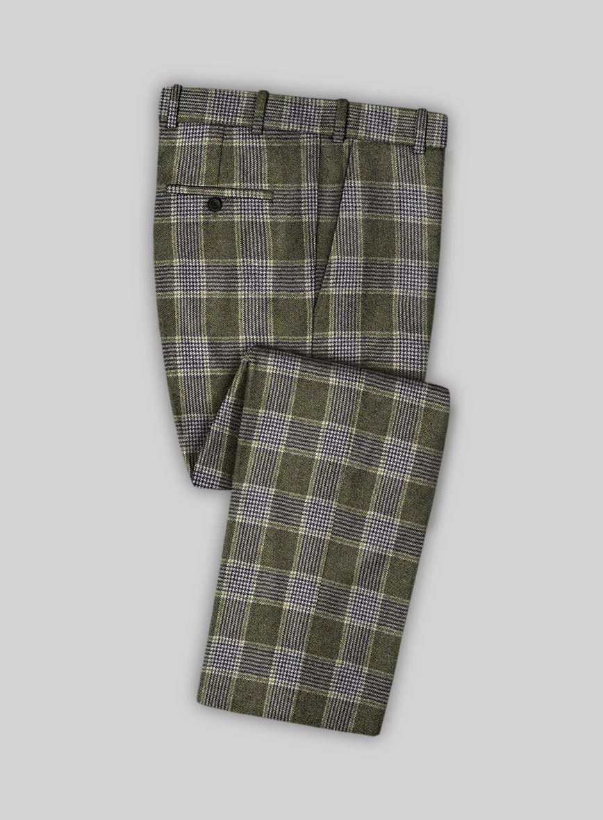 Italian Fabrizio Check Tweed Suit - Image 7