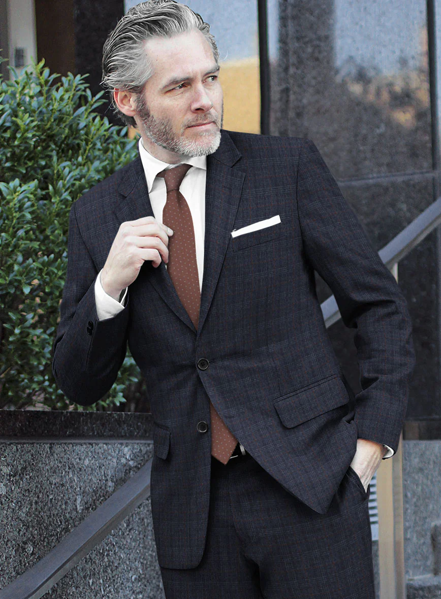 Italian Flick Blue Checks Flannel Jacket - Image 2