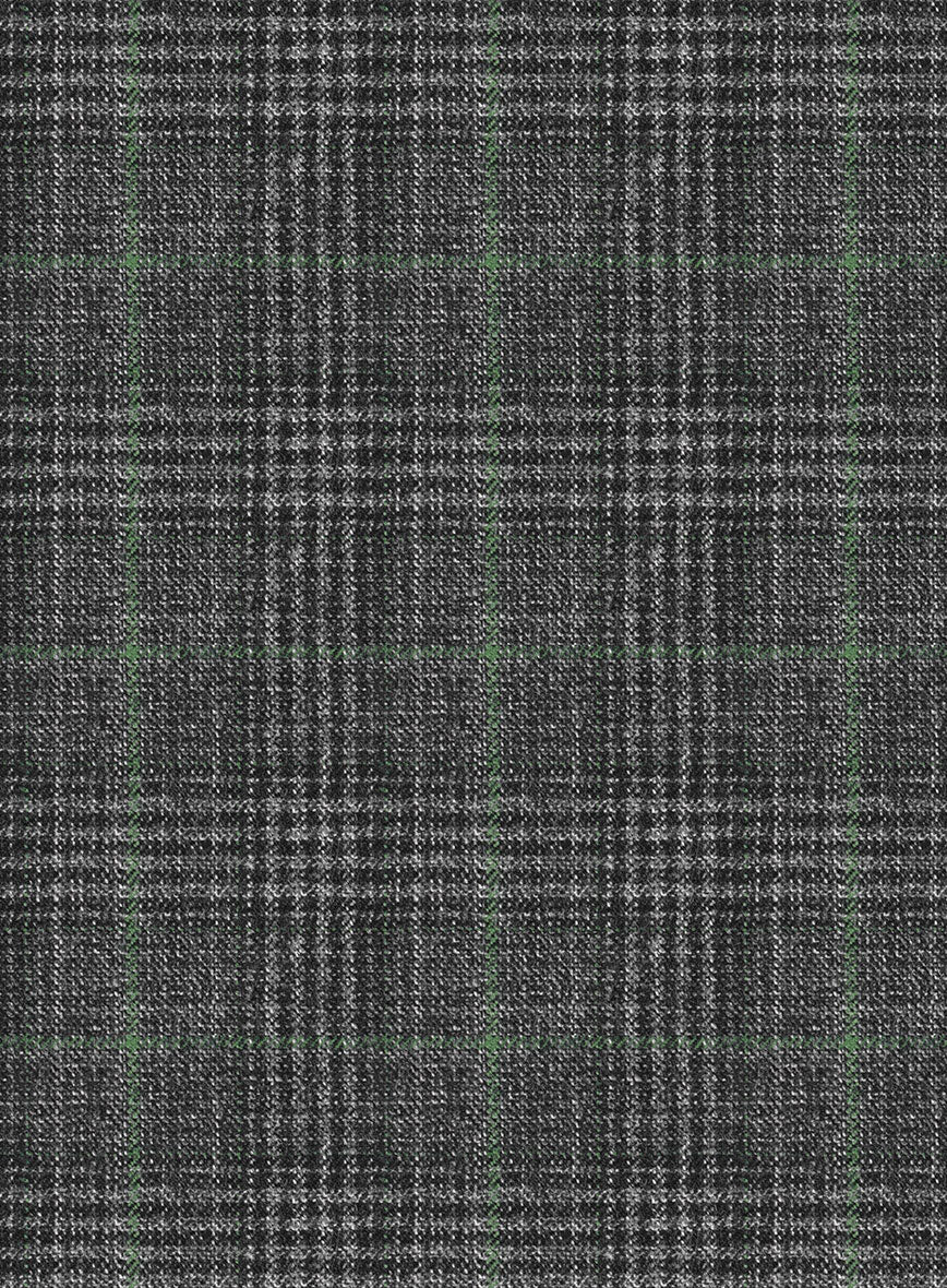 Italian Flick Gray Checks Flannel Pants - Image 3