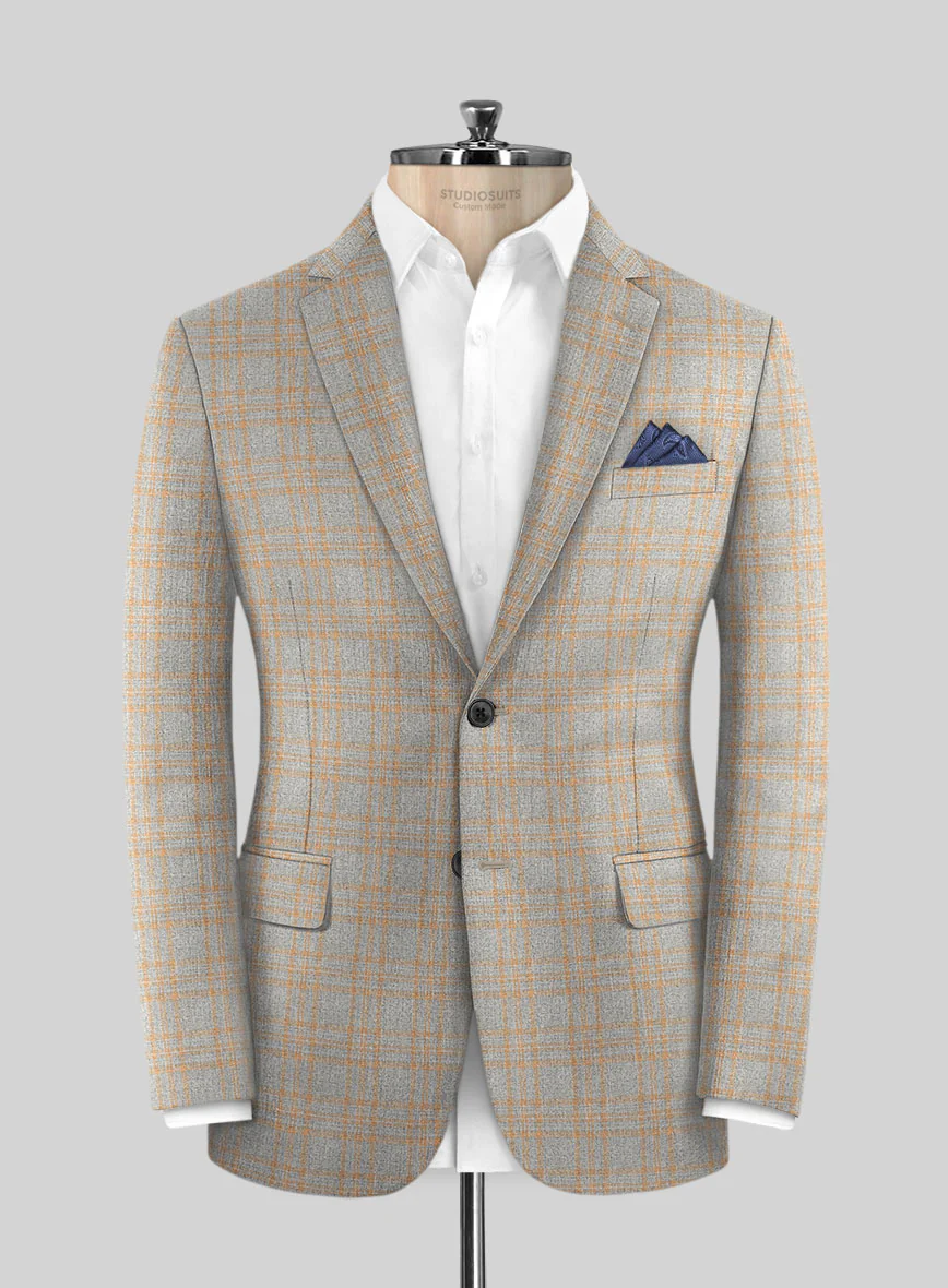 Italian Fonse Gray Wool Suit - Image 3