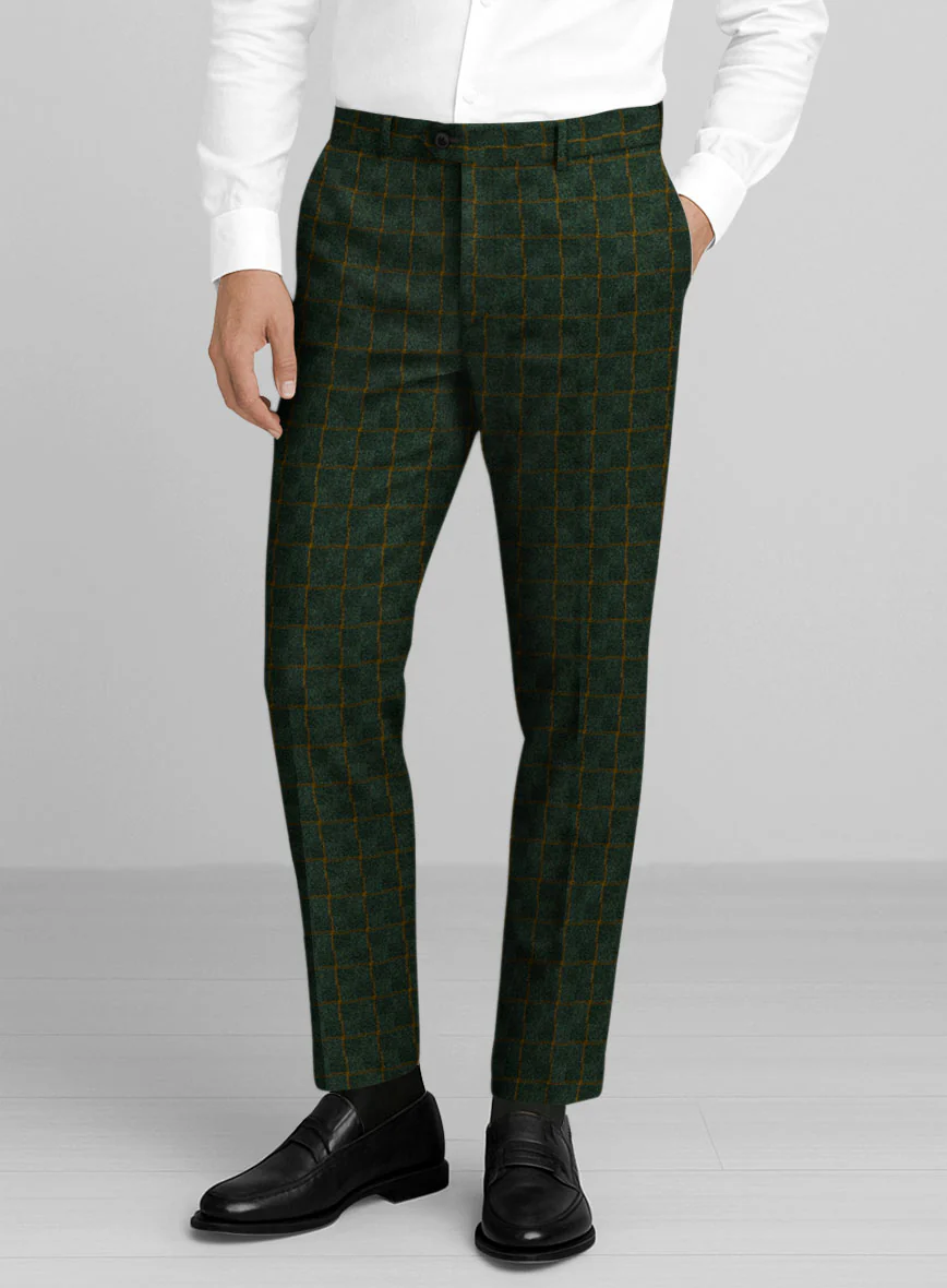 Italian Forestline Check Tweed Suit - Image 4