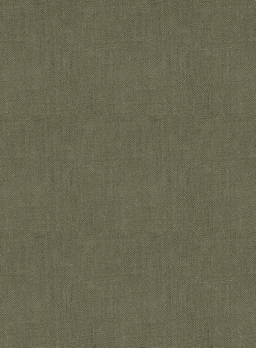 Italian French Green Linen Highland Trousers - Image 7